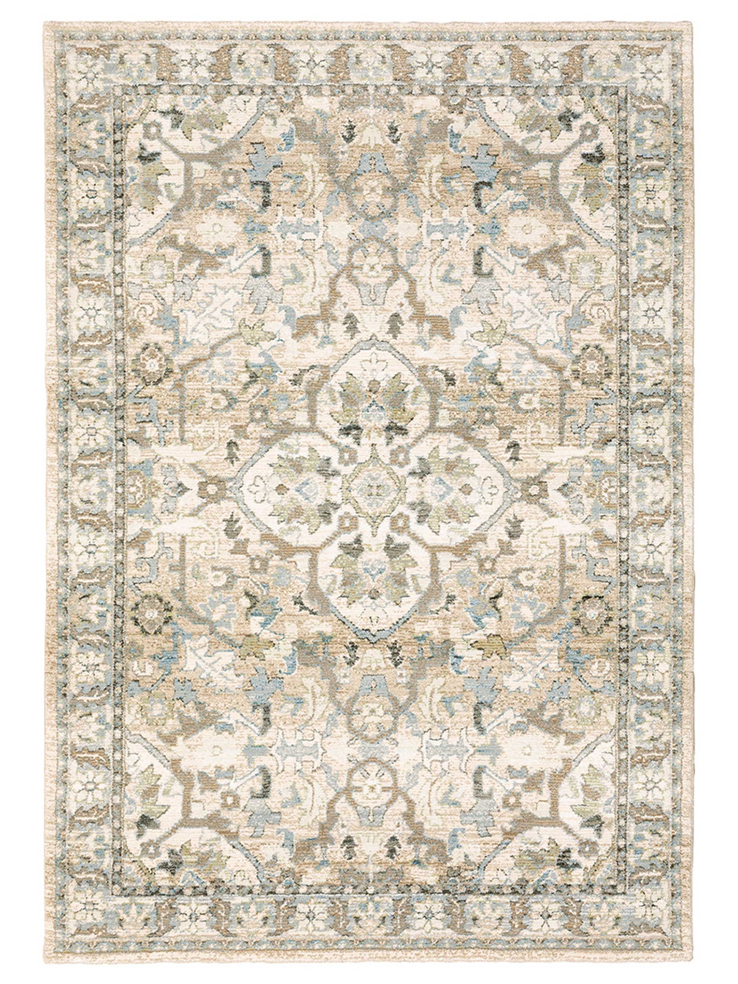 Oriental Weavers ANDORRA 9818G Beige Traditional Machinemade Rug