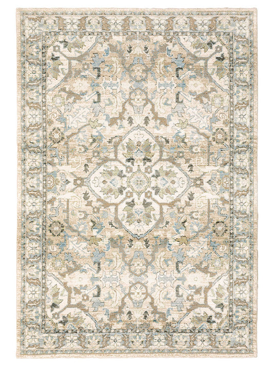 Oriental Weavers ANDORRA 9818G Beige Traditional Machinemade Rug