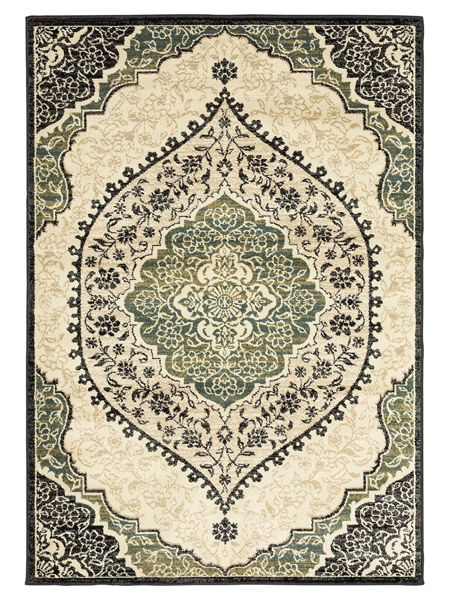 Oriental Weavers Evandale 9850B Ivory Traditional Machinemade Rug