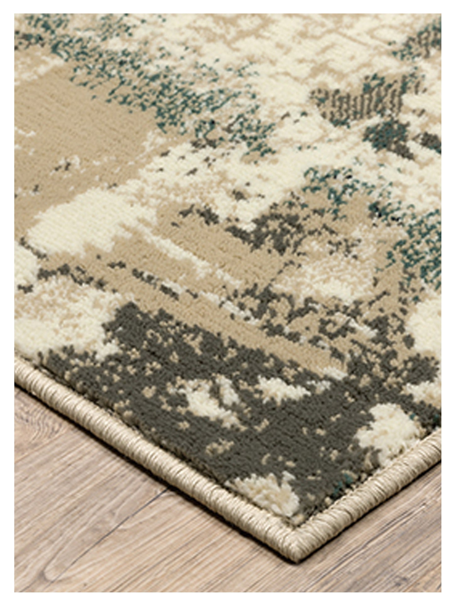 Oriental Weavers Evandale 9854A Beige Blue Contemporary Machinemade Rug