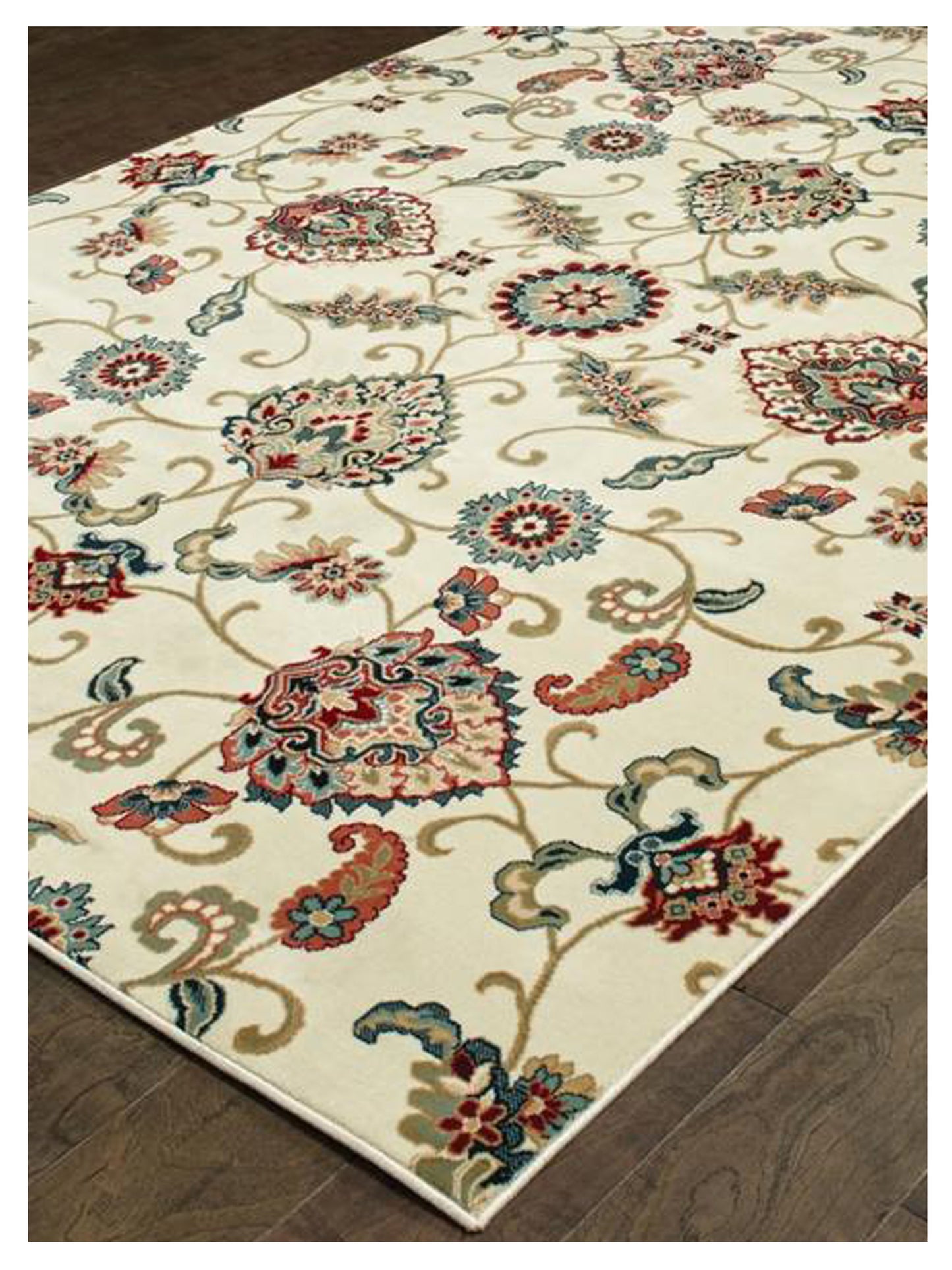 Oriental Weavers KASHAN 9946W Ivory Multi Casual Machinemade Rug