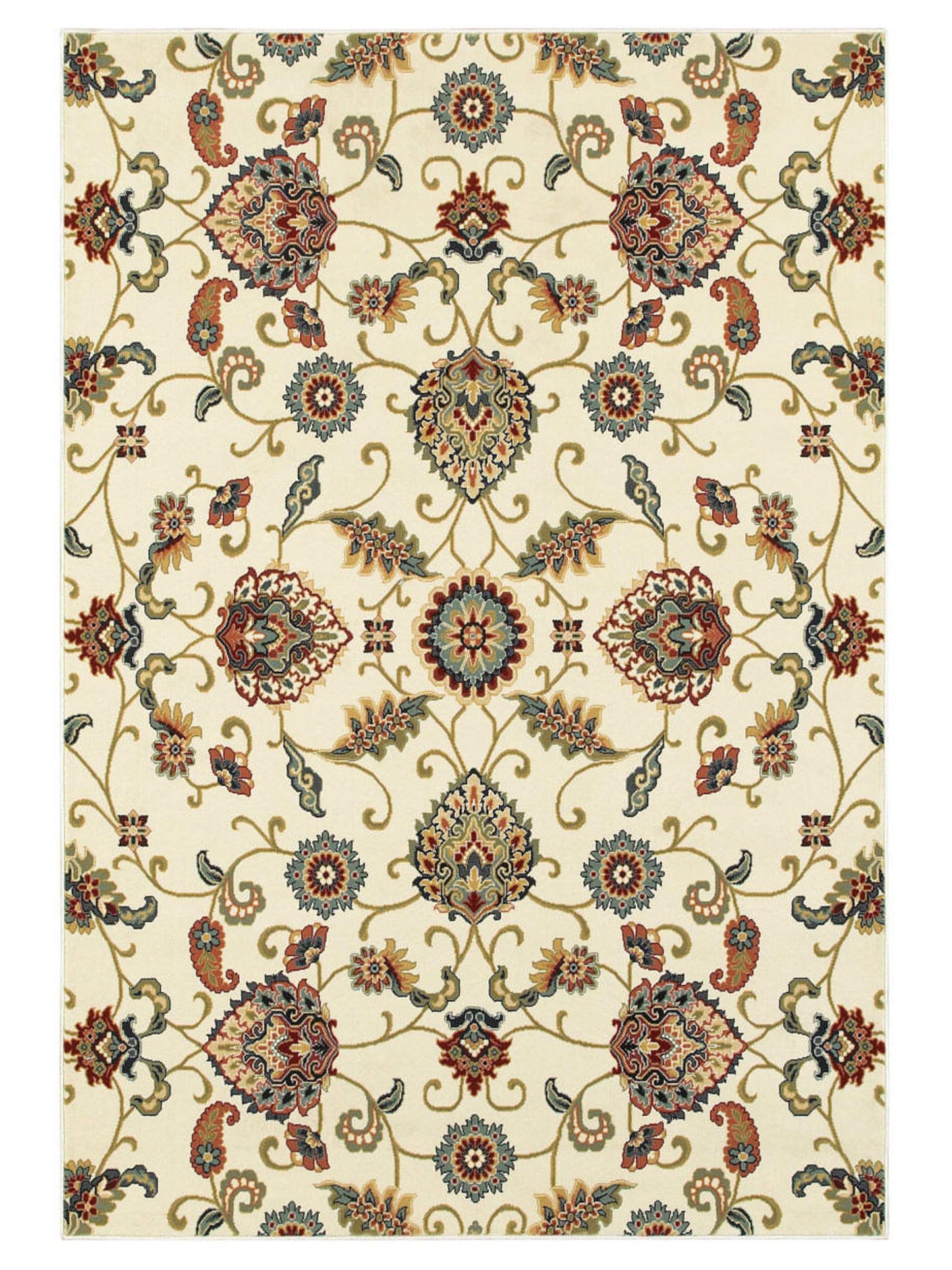 Oriental Weavers KASHAN 9946W Ivory Casual Machinemade Rug