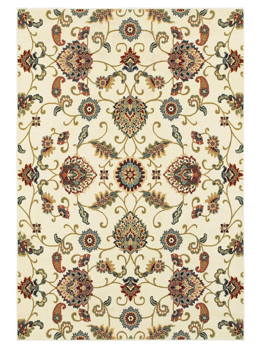 Oriental Weavers KASHAN 9946W Ivory Casual Machinemade Rug