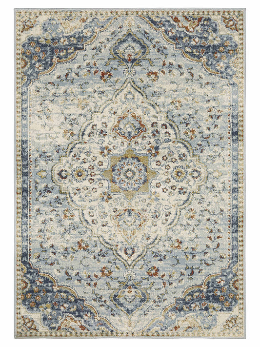 Oriental Weavers BRANSON BR01A Blue Traditional Machinemade Rug