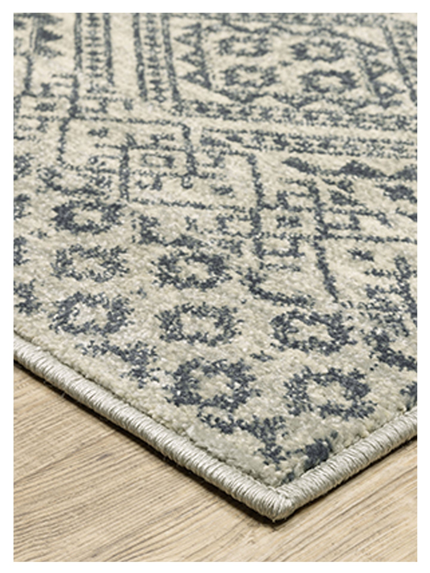 Oriental Weavers BRANSON BR02A Blue Beige Casual Machinemade Rug