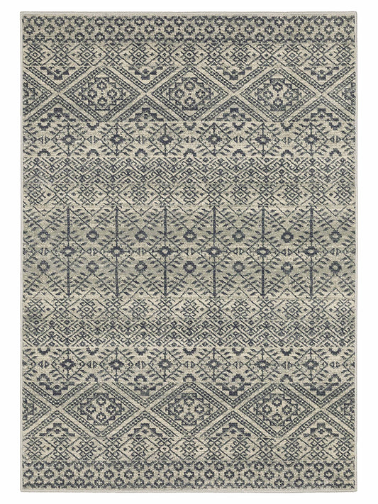 Oriental Weavers BRANSON BR02A Blue Casual Machinemade Rug