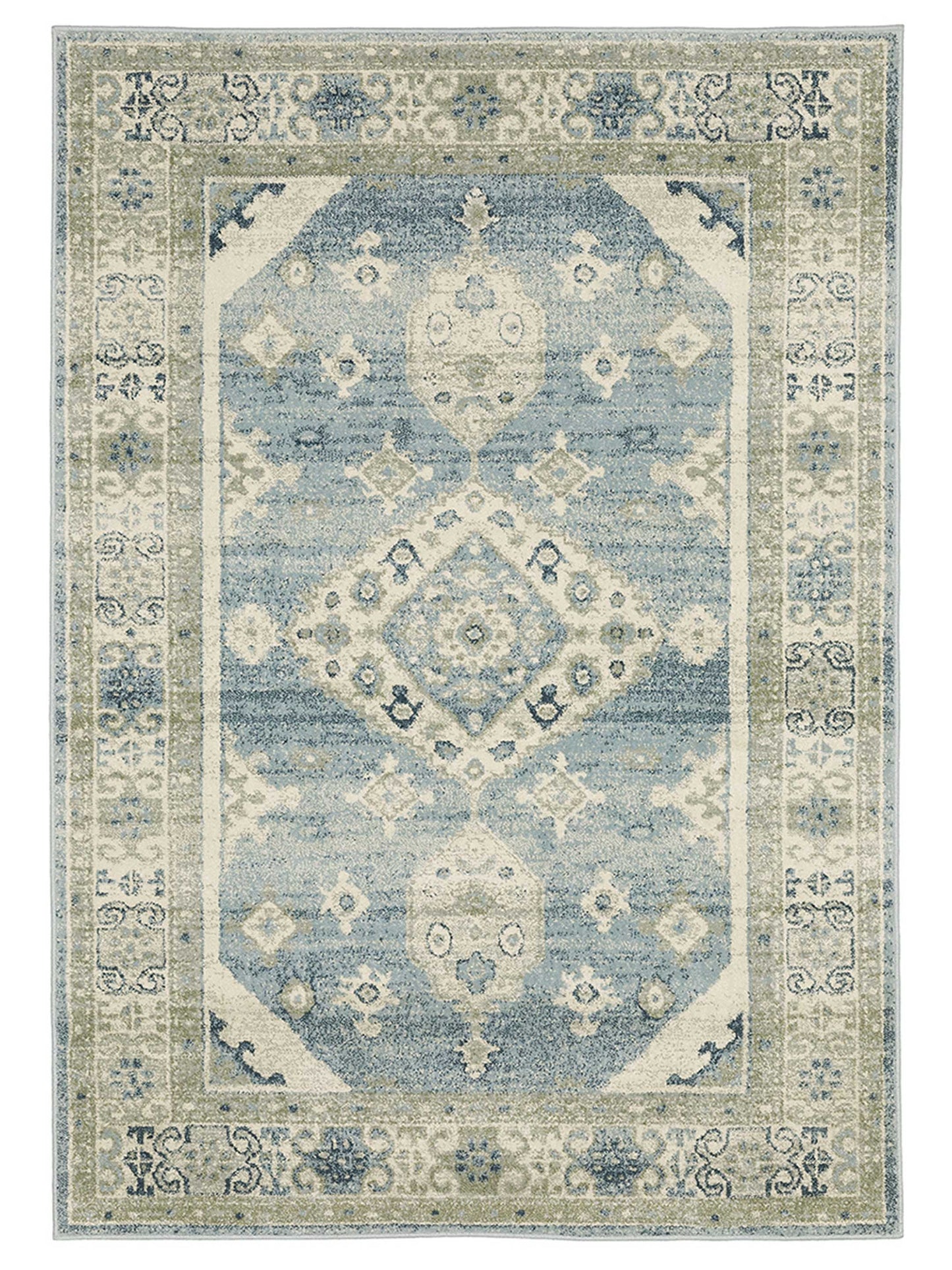 Oriental Weavers BRANSON BR03A Blue Traditional Machinemade Rug