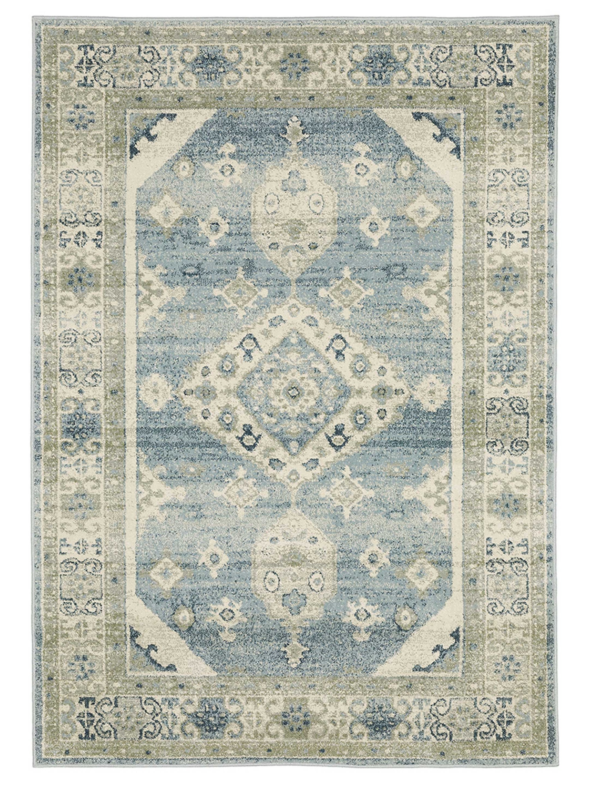 Oriental Weavers BRANSON BR03A Blue Traditional Machinemade Rug