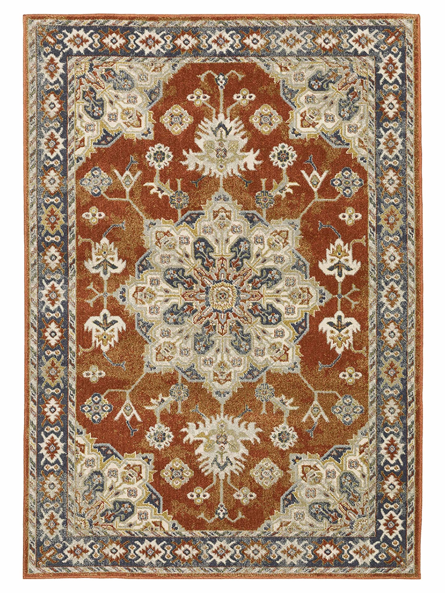 Oriental Weavers BRANSON BR04A Rust Traditional Machinemade Rug