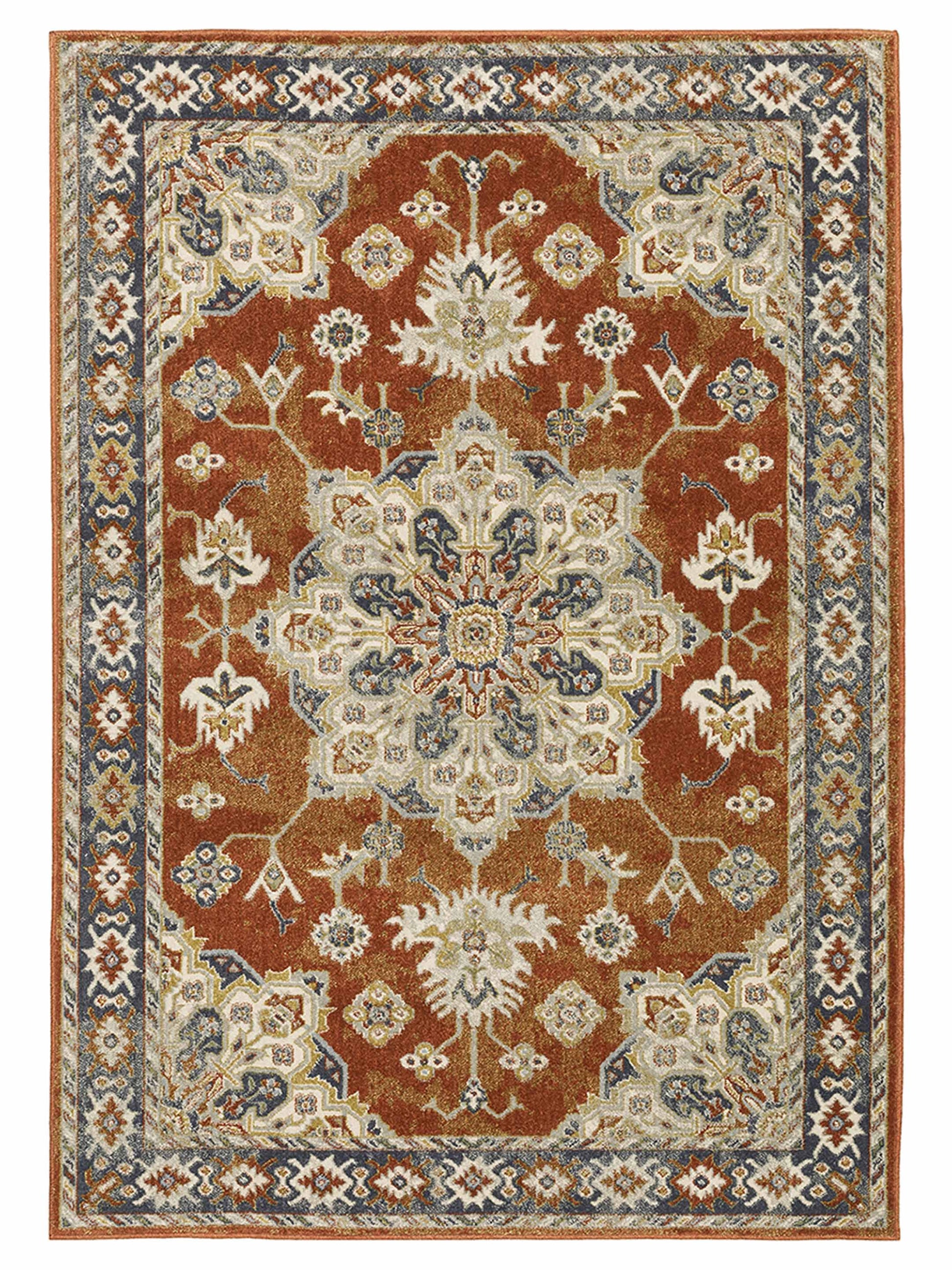 Oriental Weavers BRANSON BR04A Rust Traditional Machinemade Rug