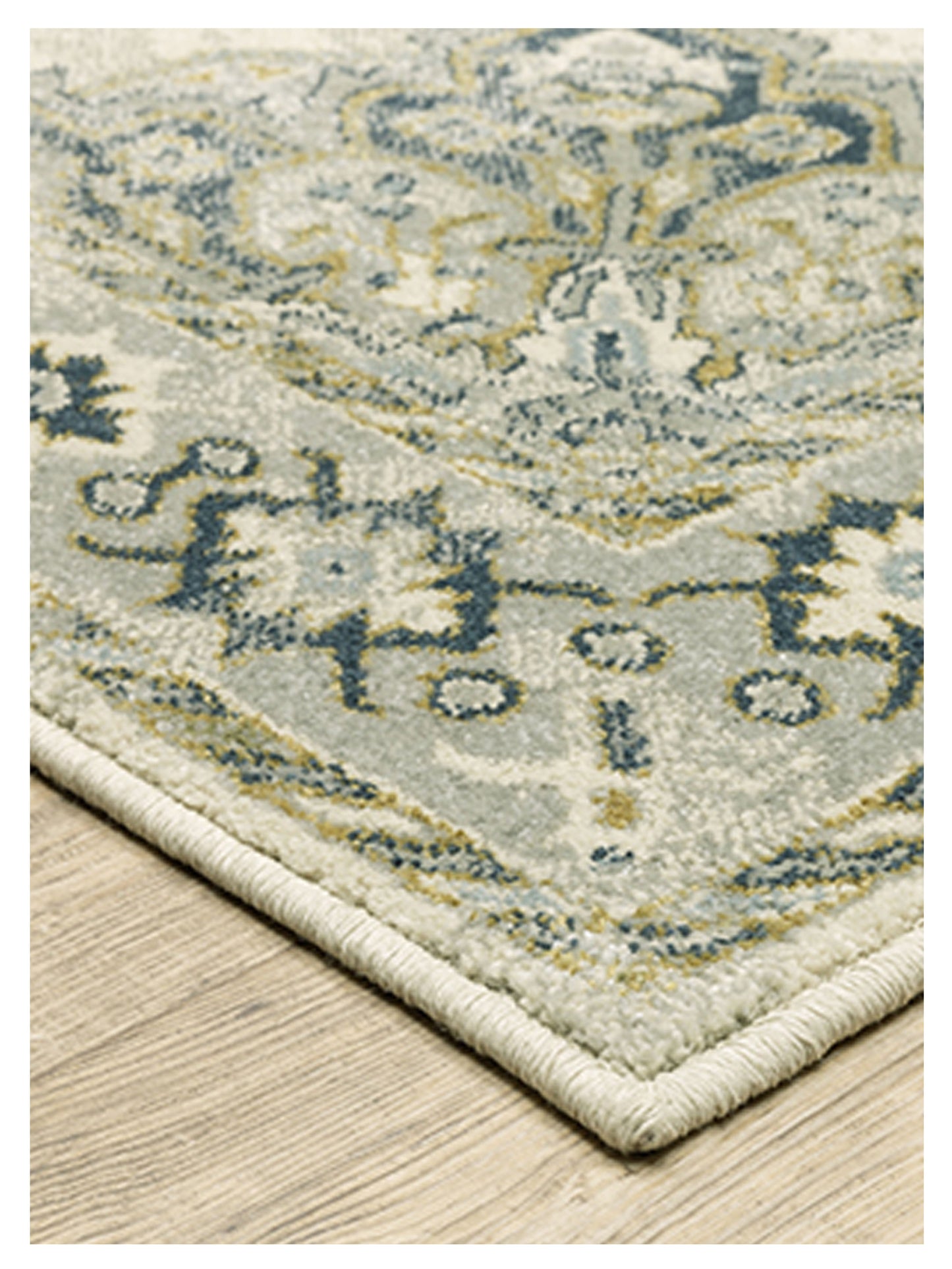 Oriental Weavers BRANSON BR04B Ivory Blue Traditional Machinemade Rug