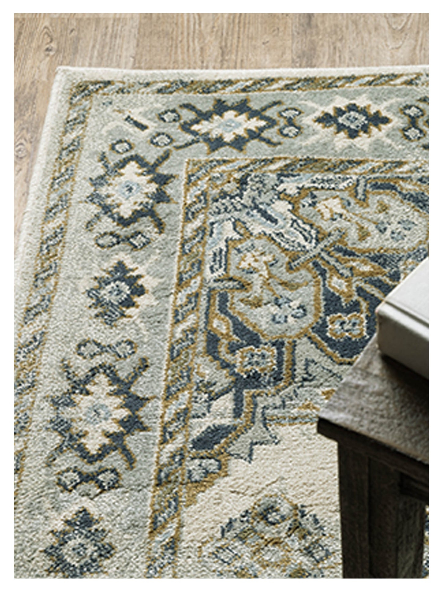 Oriental Weavers BRANSON BR04B Ivory Blue Traditional Machinemade Rug