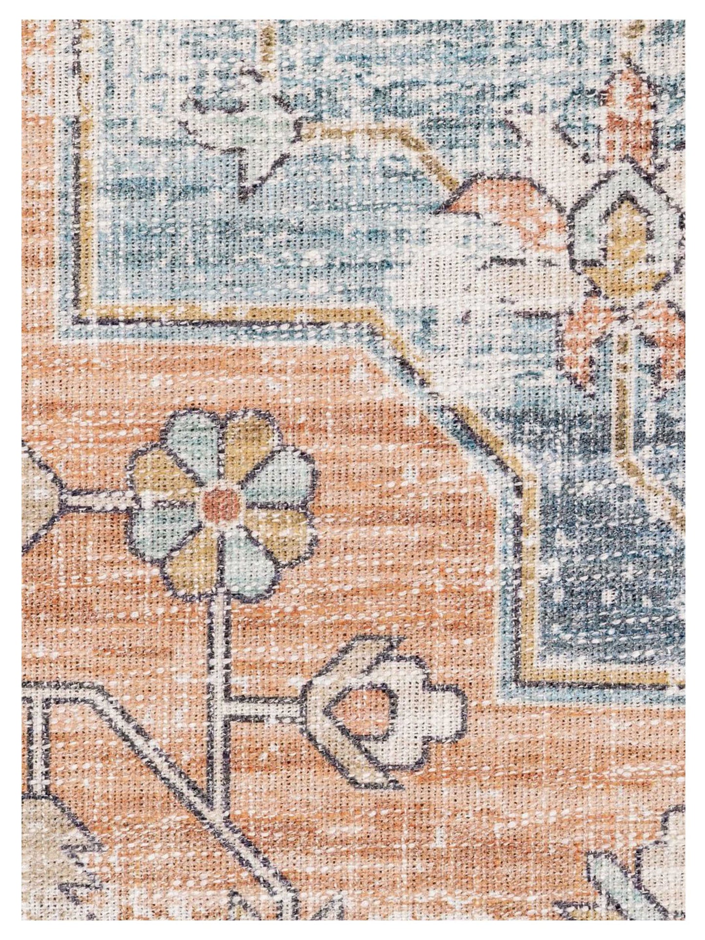 Oriental Weavers MYERS PARK MYP03 Rust Blue Traditional Machinemade Rug