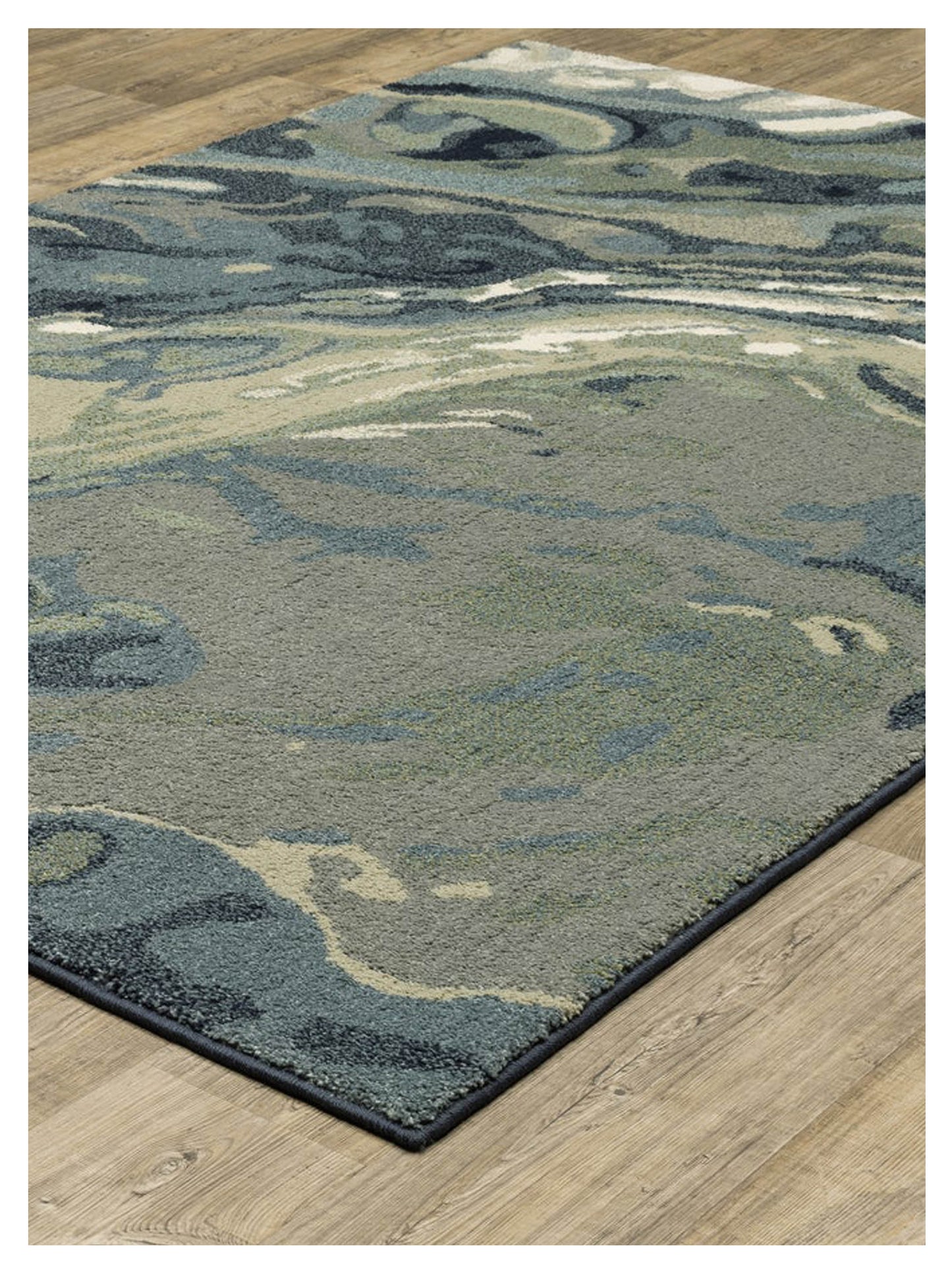 Oriental Weavers SENECA SE10A Blue Green Contemporary Machinemade Rug