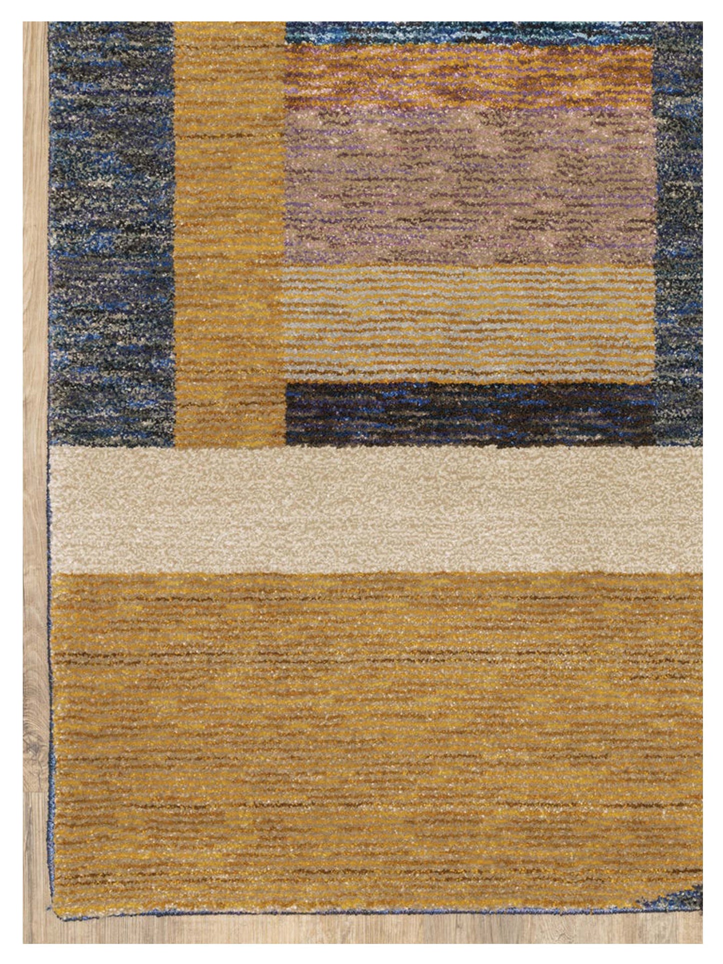 Oriental Weavers STRADA STR01 Gold Blue Contemporary Machinemade Rug