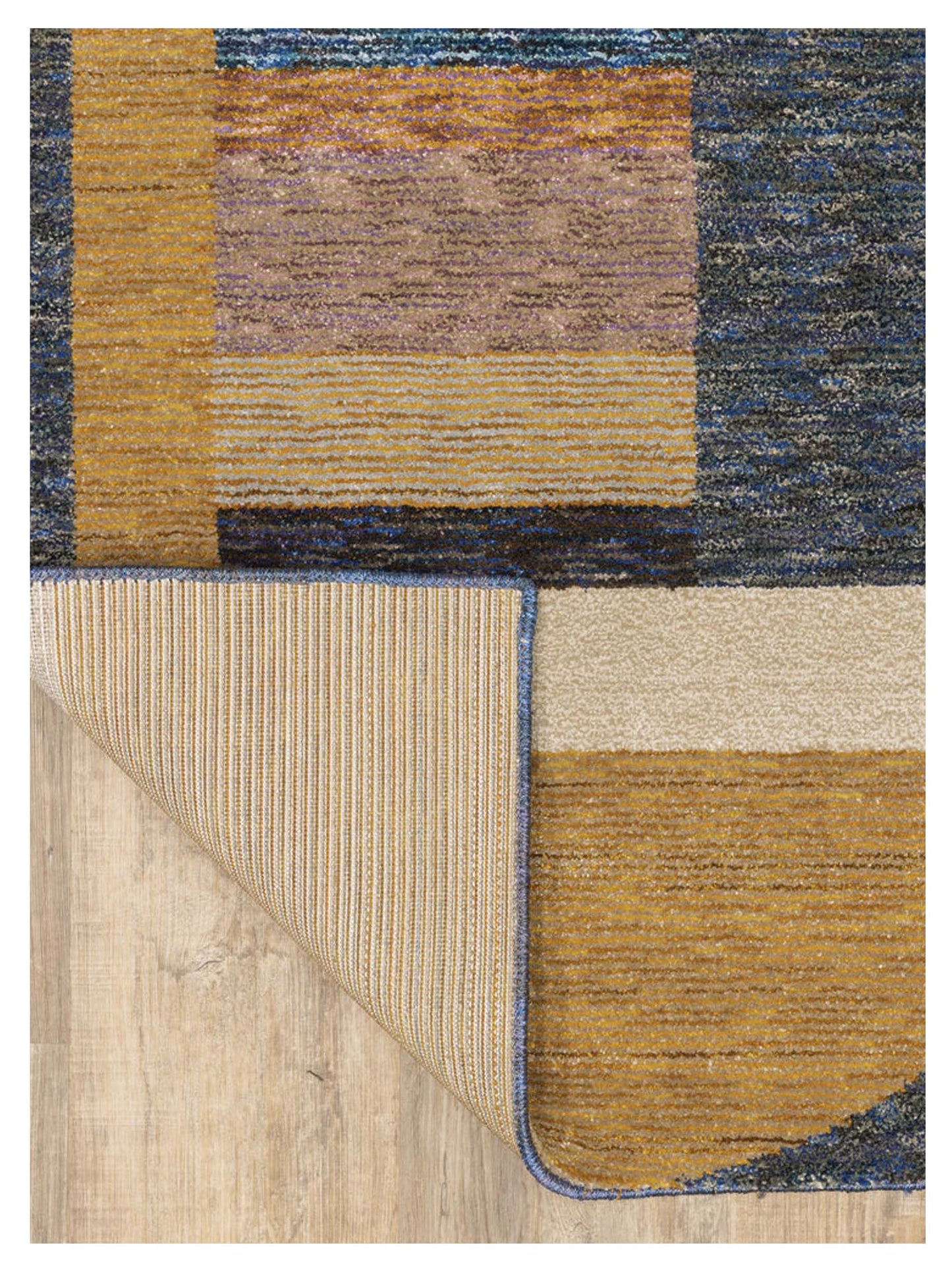 Oriental Weavers STRADA STR01 Gold Blue Contemporary Machinemade Rug