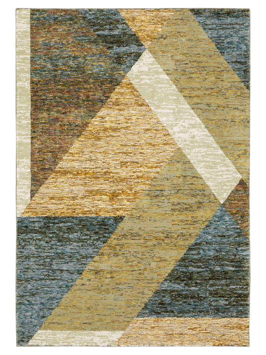 Oriental Weavers STRADA STR01 Gold Contemporary Machinemade Rug