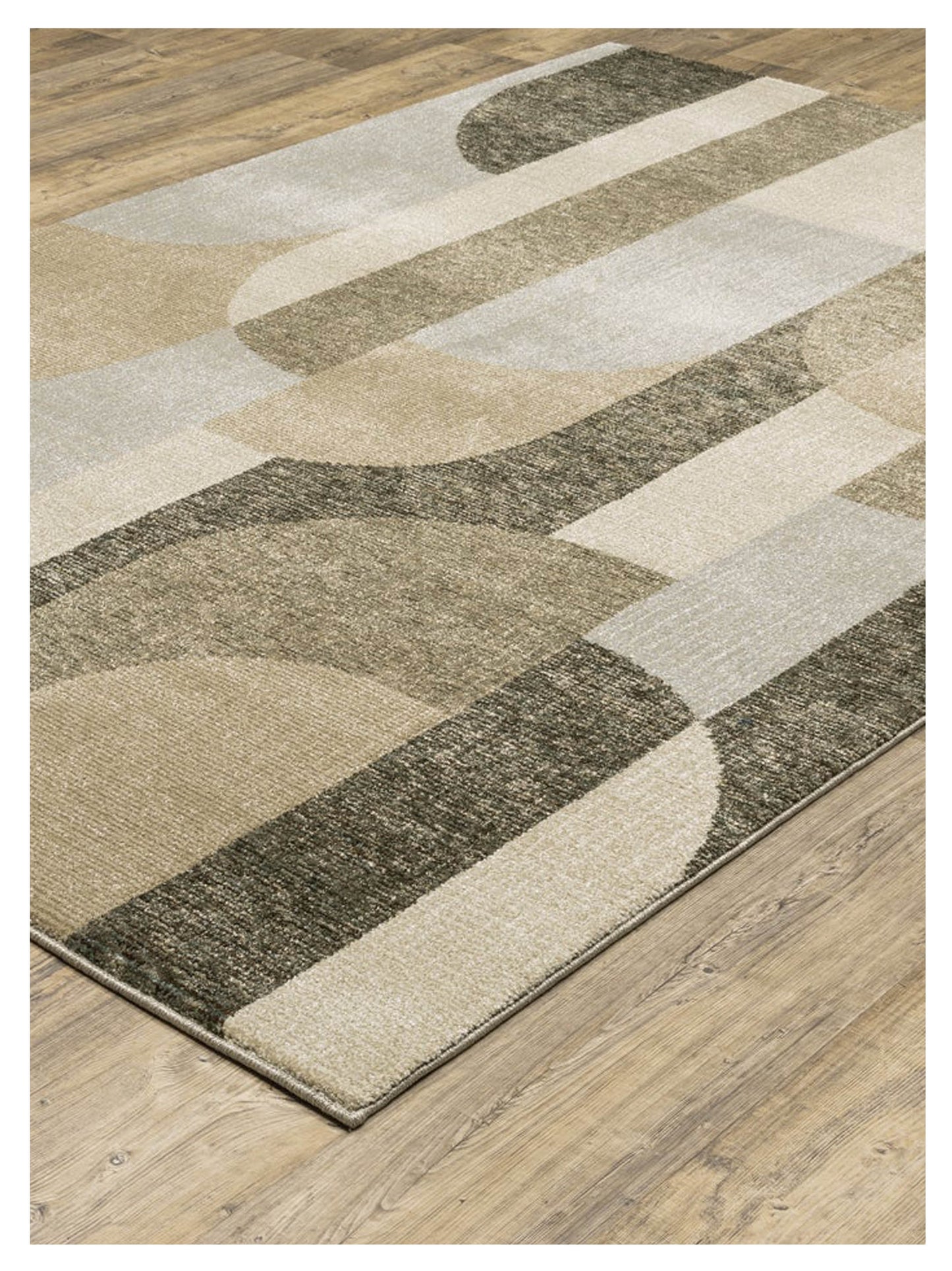 Oriental Weavers STRADA STR02 Brown Beige Contemporary Machinemade Rug