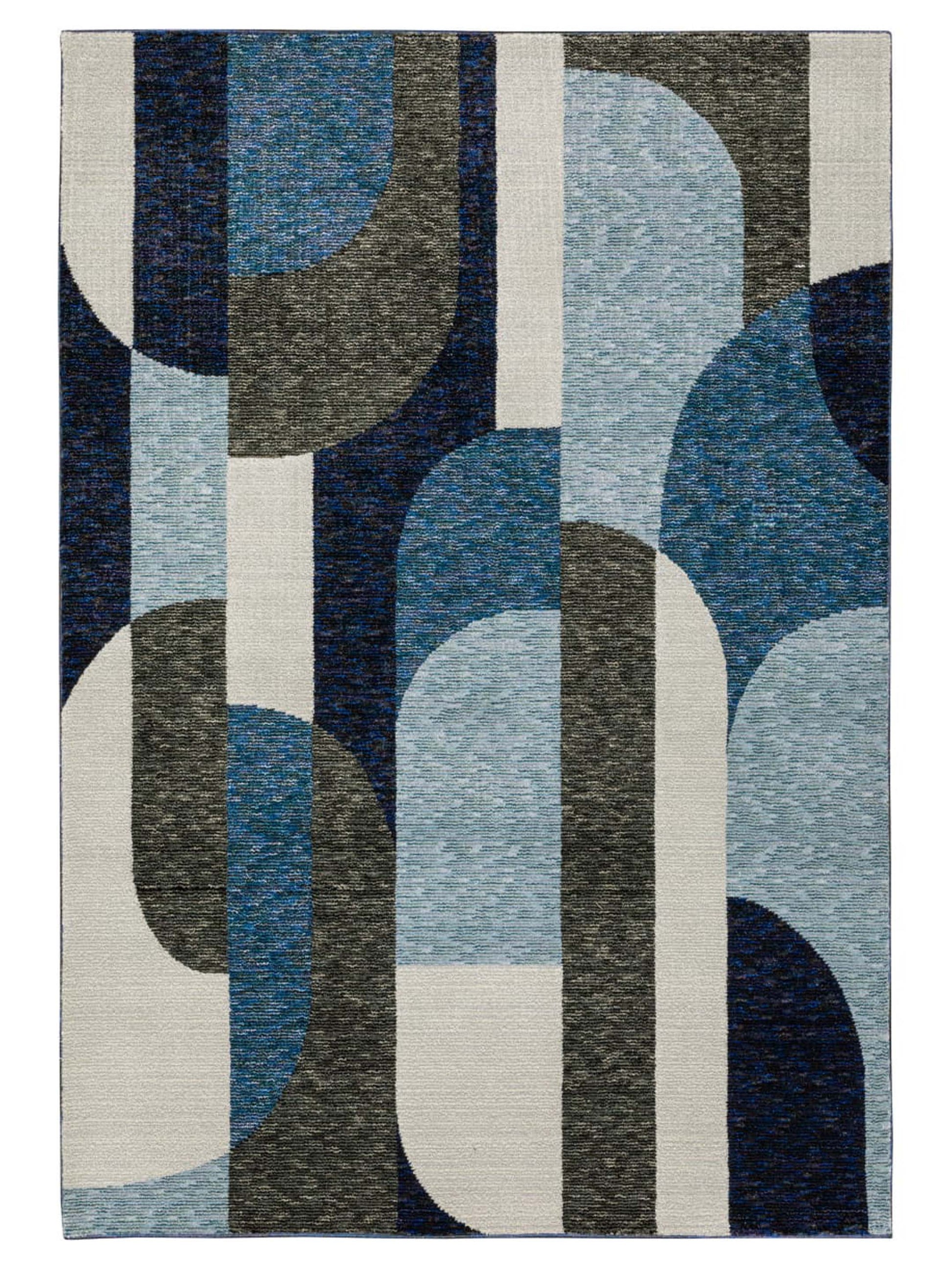 Oriental Weavers STRADA STR03 Blue Contemporary Machinemade Rug