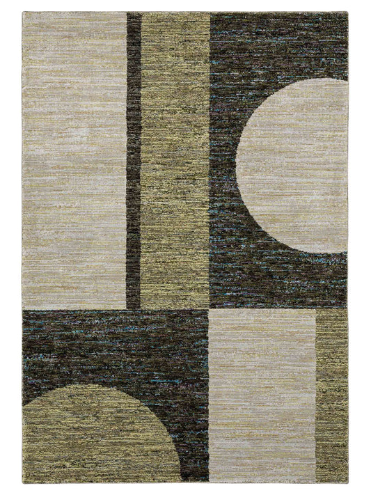 Oriental Weavers STRADA STR05 Green Contemporary Machinemade Rug