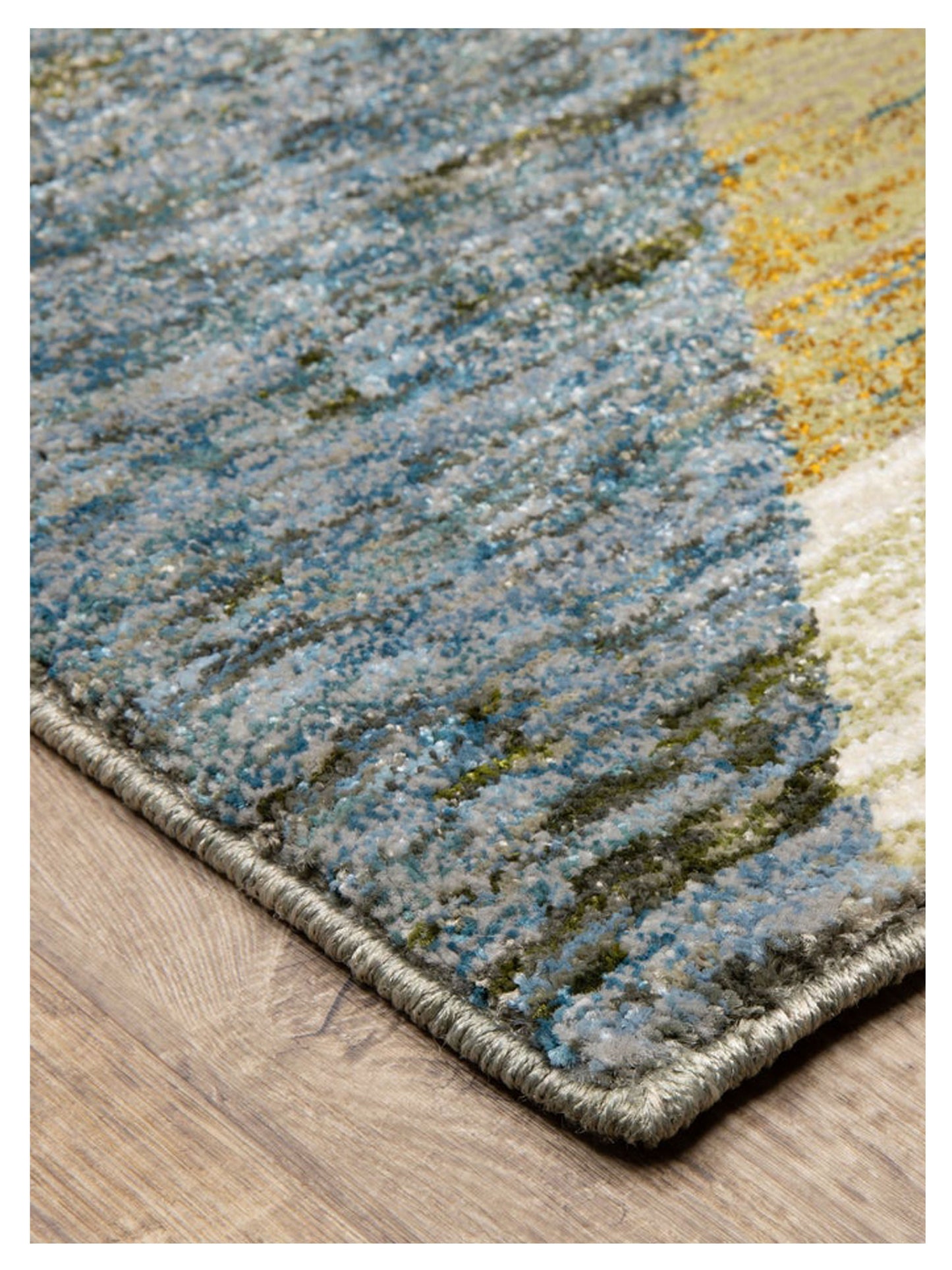 Oriental Weavers STRADA STR09 Gold Blue Contemporary Machinemade Rug