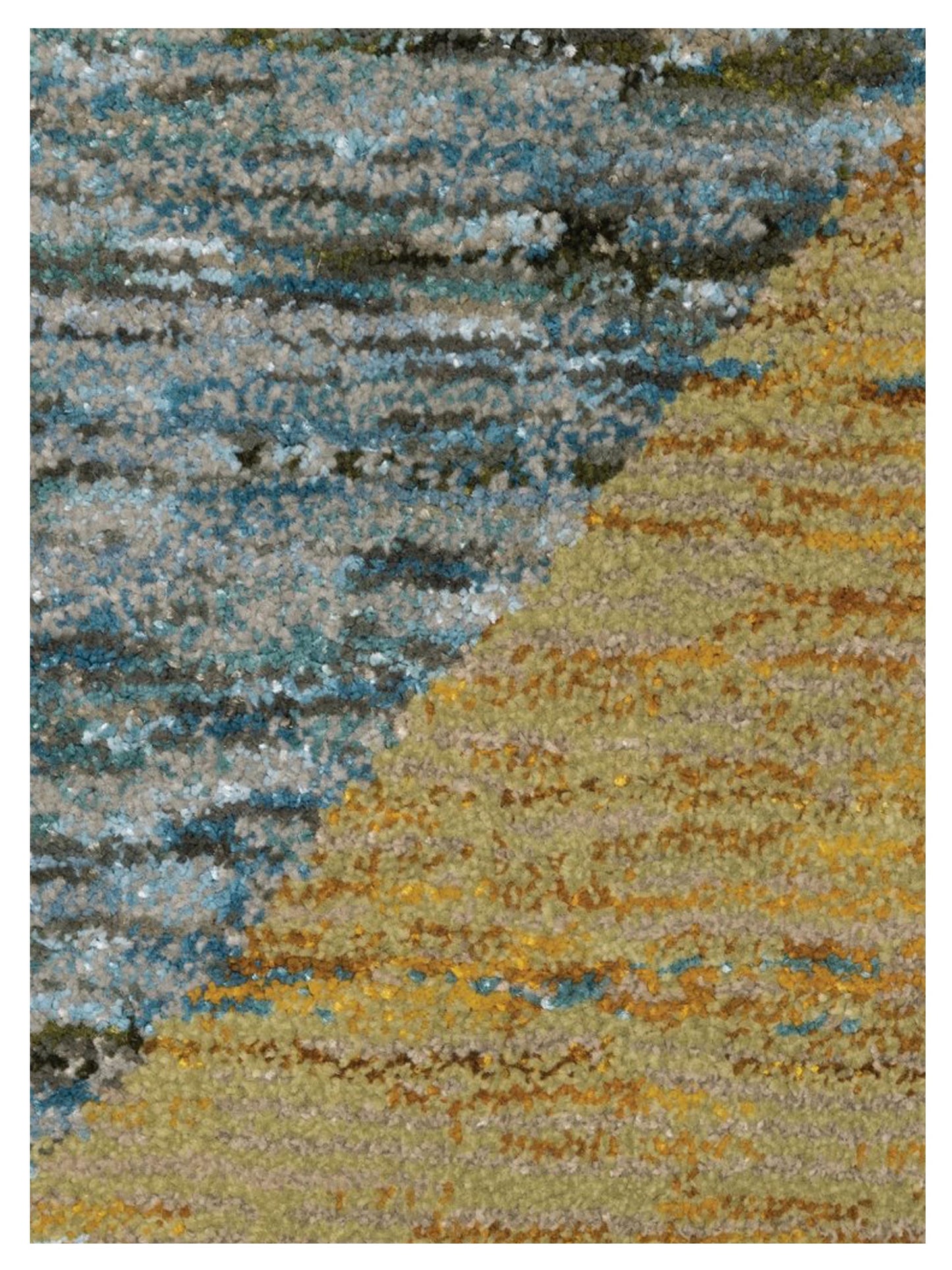 Oriental Weavers STRADA STR09 Gold Blue Contemporary Machinemade Rug