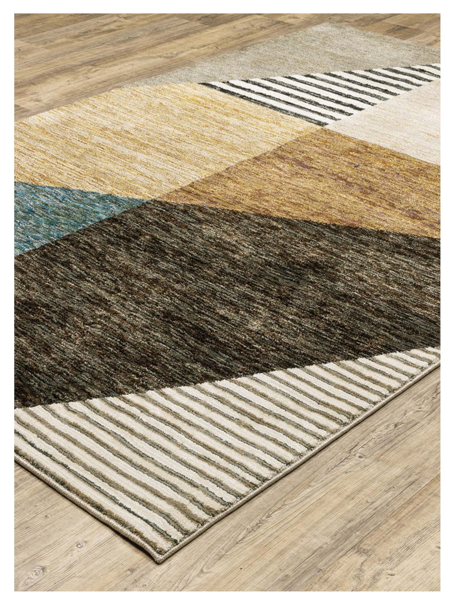 Oriental Weavers STRADA STR10 Gold Multi Contemporary Machinemade Rug