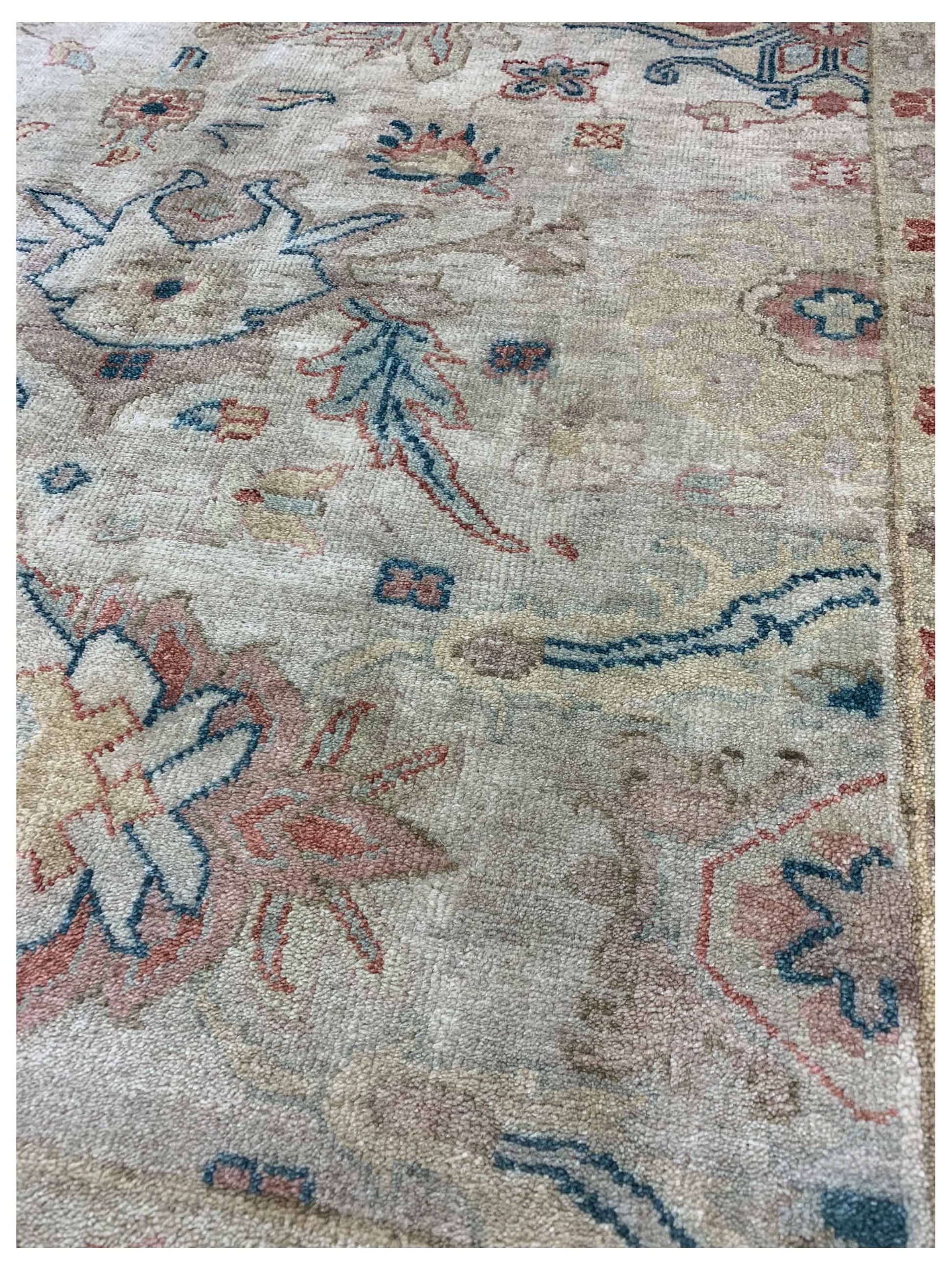 Artisan Priscilla Beige Rust Traditional Knotted Rug - Rugs - Artisan - Atlanta Designer Rugs