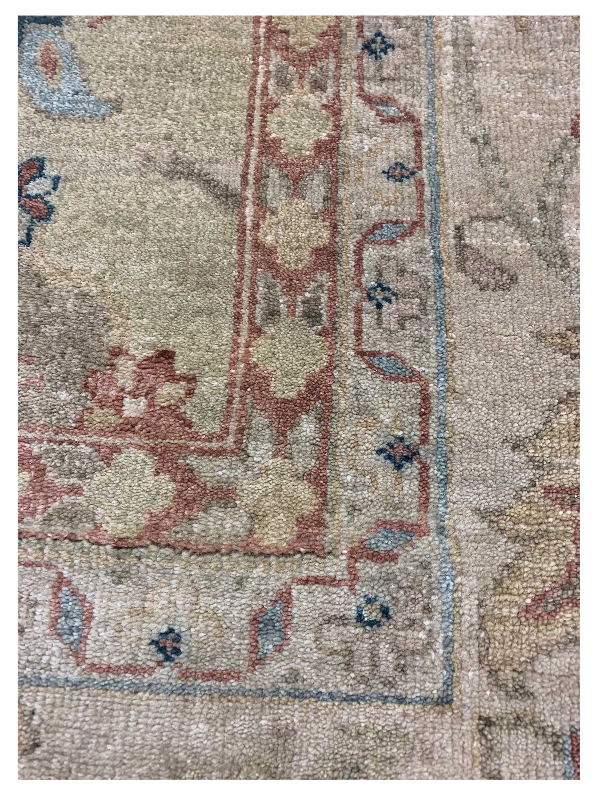 Artisan Priscilla Lt.Green Ivory Traditional Knotted Rug - Rugs - Artisan - Atlanta Designer Rugs