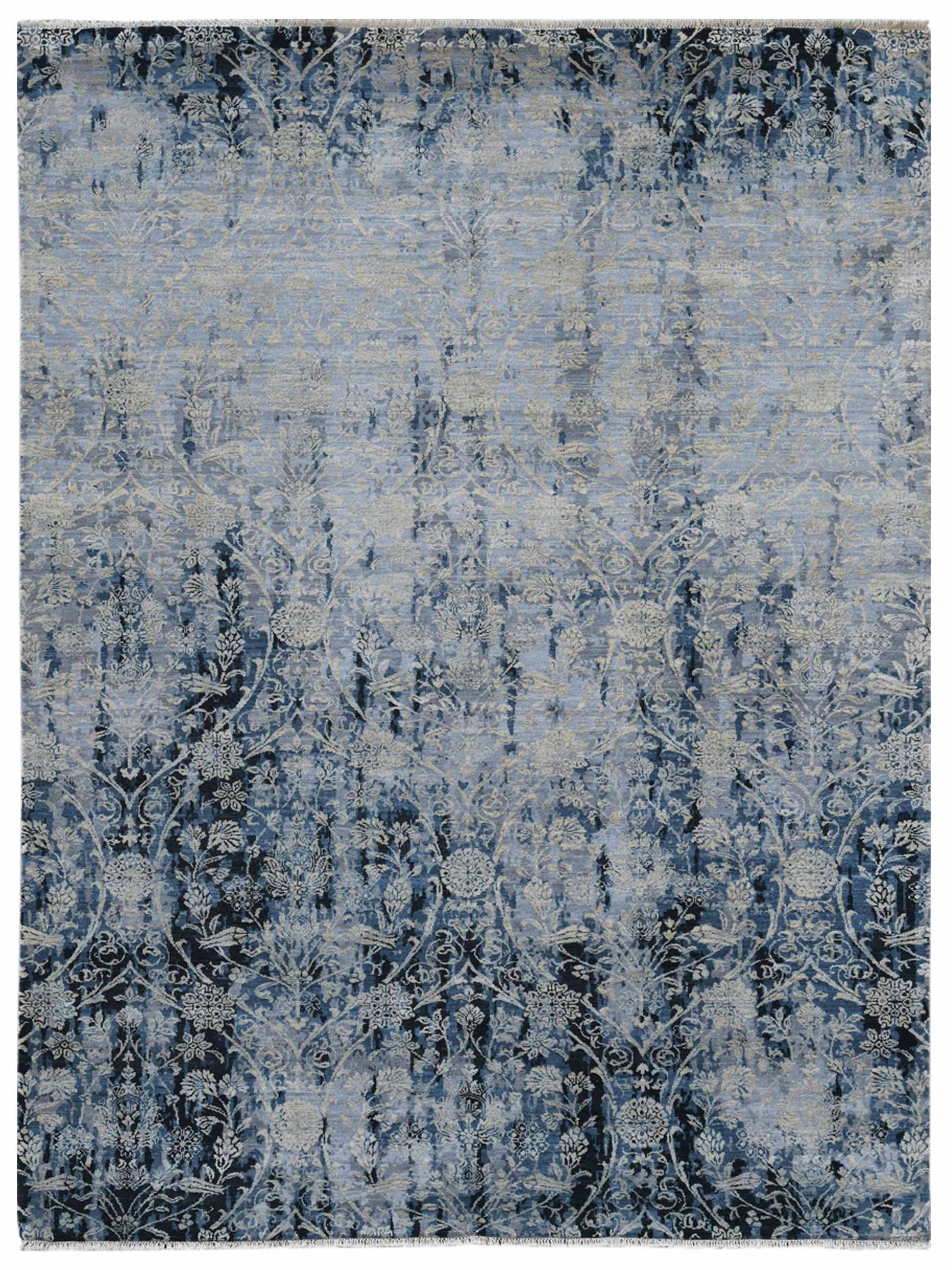 Limited PARKES PA - 563 Water Blue Transitional Knotted Rug - Rugs - Limited - Atlanta Designer Rugs