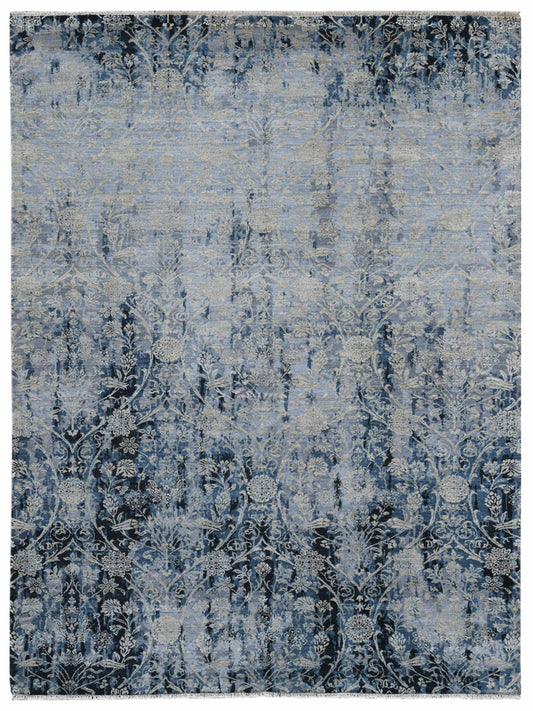 Limited PARKES PA - 563 Water Blue Transitional Knotted Rug - Rugs - Limited - Atlanta Designer Rugs