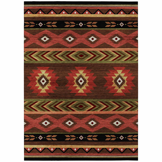 Dalyn Rugs Phoenix PH3 Chocolate Southwestern Machinemade Rug