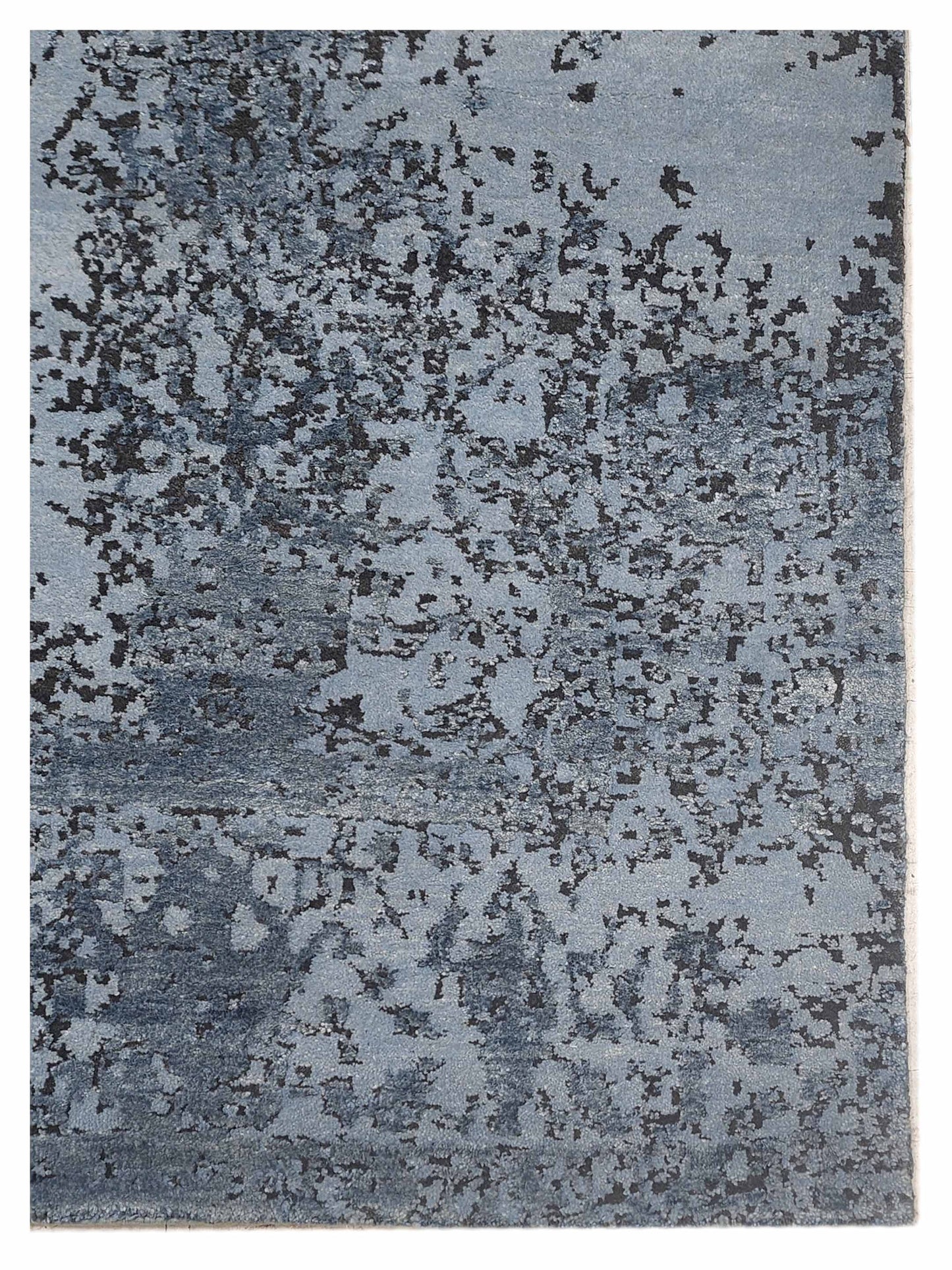 Artisan Bloom Grey Blue Transitional Knotted Rug - Rugs - Artisan - Atlanta Designer Rugs