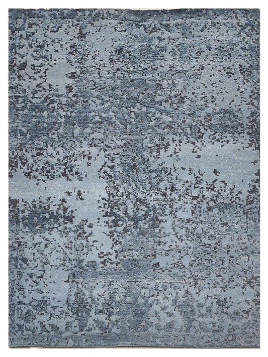 Artisan Bloom Grey Blue Transitional Knotted Rug - Rugs - Artisan - Atlanta Designer Rugs