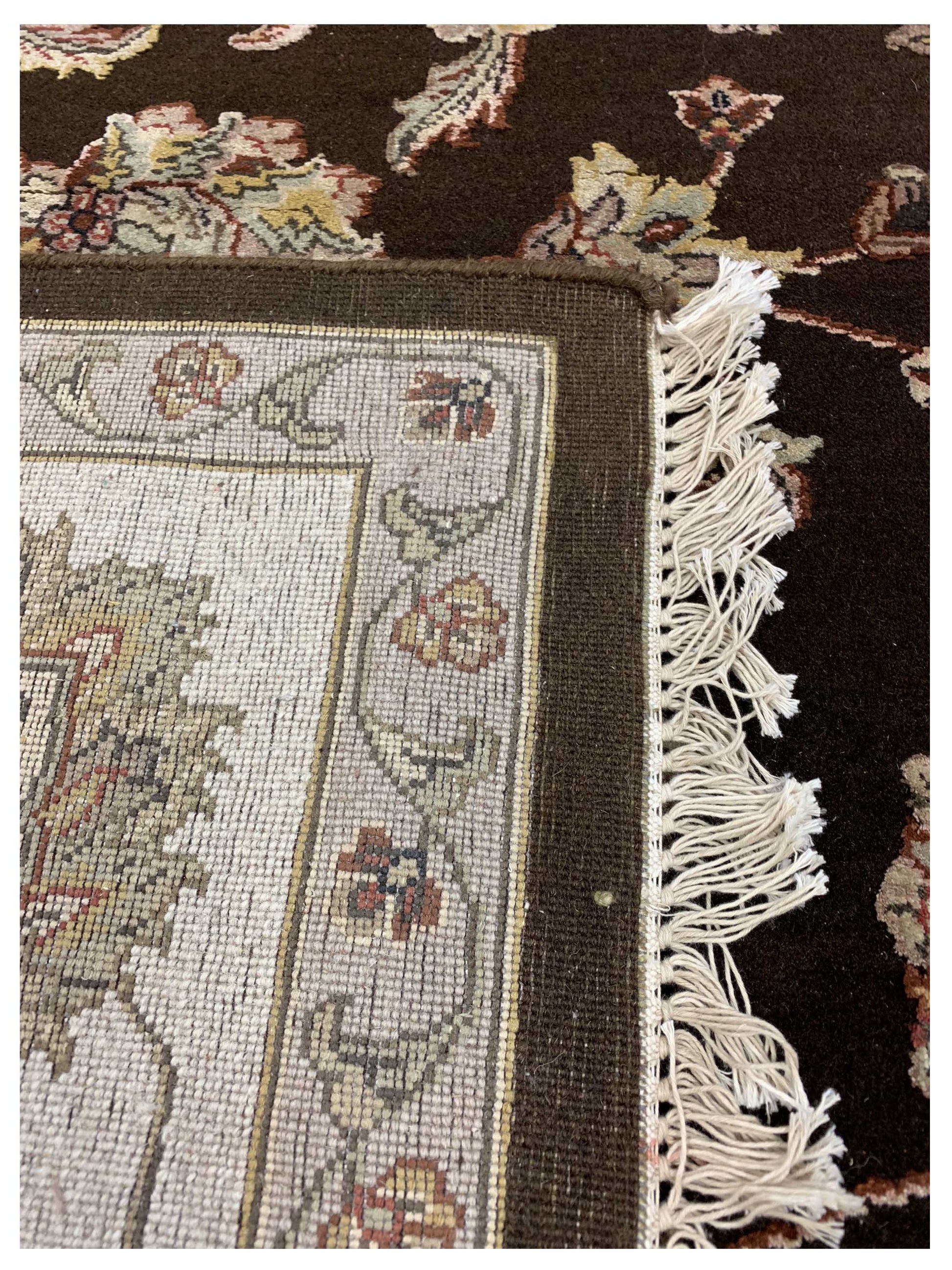 Artisan Winona Brown Ivory Traditional Knotted Rug - Rugs - Artisan - Atlanta Designer Rugs