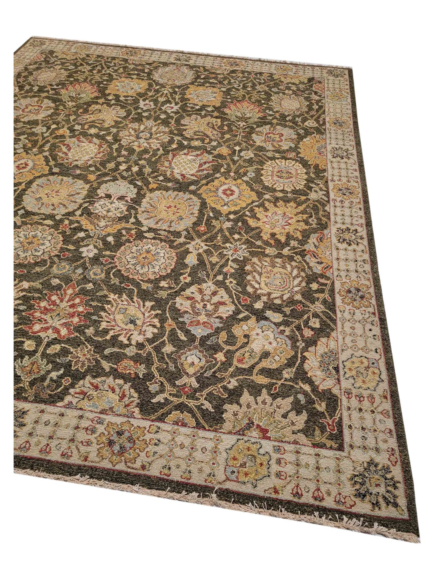 Artisan Sandra  Eucalyptus  Traditional Knotted Rug