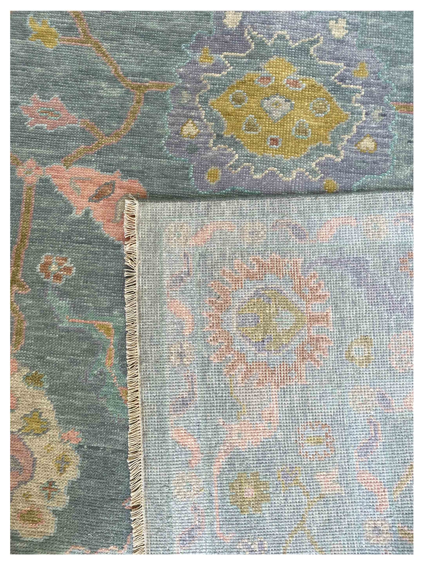 Artisan Blossom  Blue  Traditional Knotted Rug