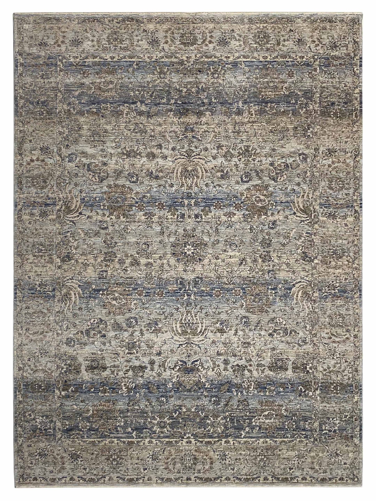 Artisan Stana Ivory Blue Traditional Machinemade Rug - Rugs - Artisan - Atlanta Designer Rugs