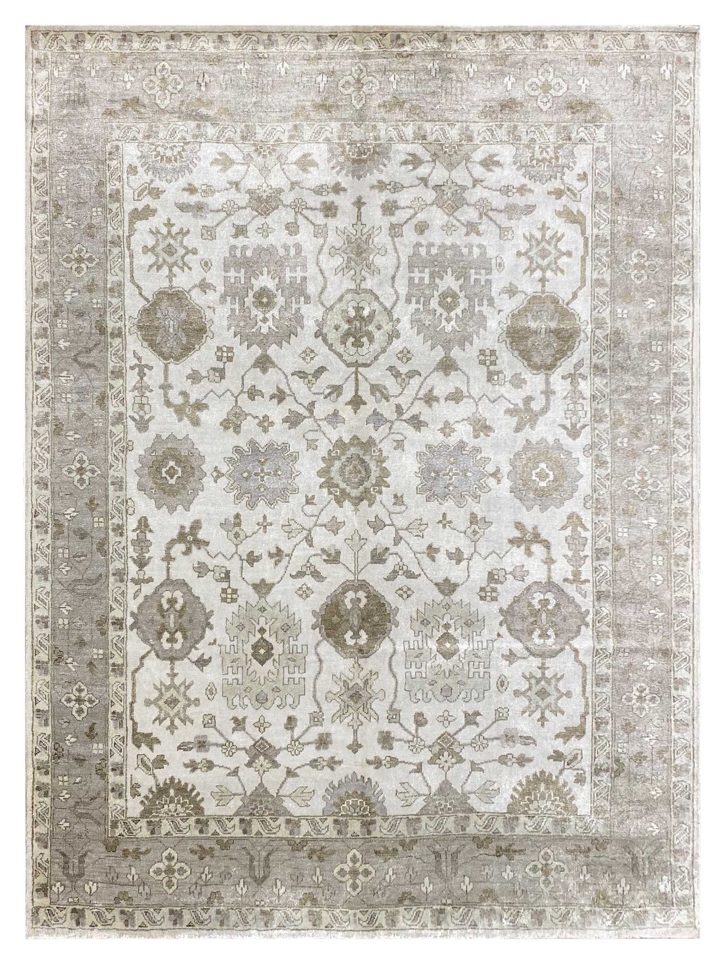 Artisan Emma Ivory Camel Traditional Knotted Rug - Rugs - Artisan - Atlanta Designer Rugs