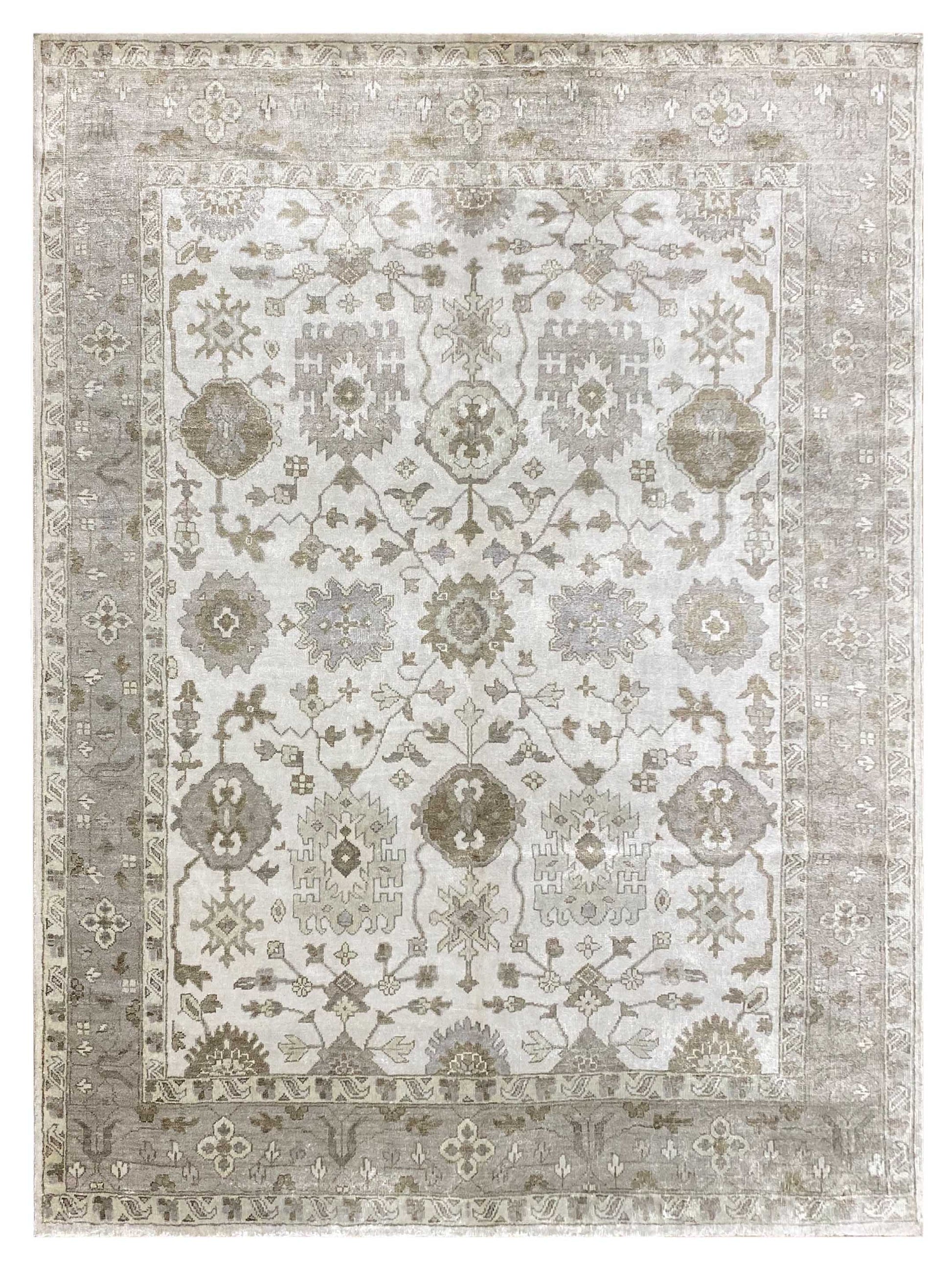 Artisan Emma Ivory Camel Traditional Knotted Rug - Rugs - Artisan - Atlanta Designer Rugs