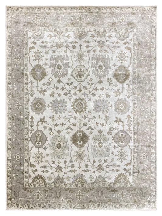 Artisan Emma Ivory Camel Traditional Knotted Rug - Rugs - Artisan - Atlanta Designer Rugs