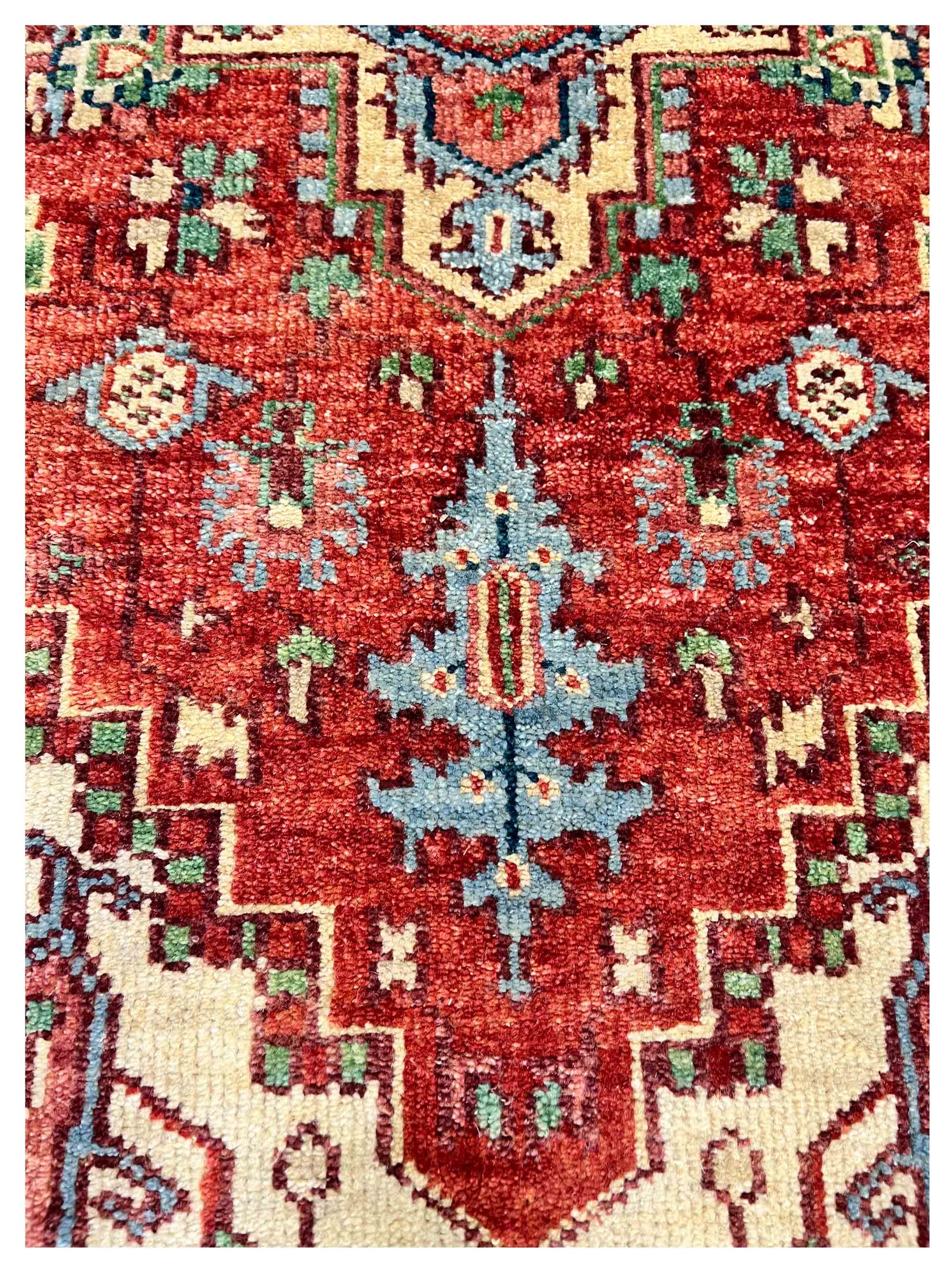 Artisan Sarapi Red Black Traditional Knotted Rug - Rugs - Artisan - Atlanta Designer Rugs