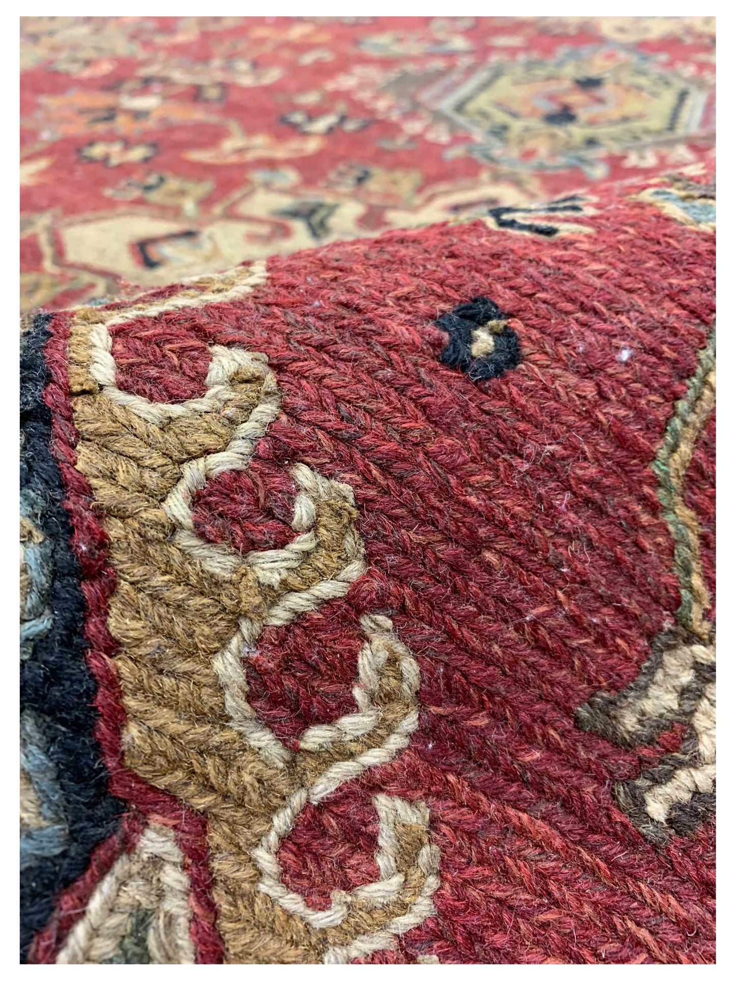 Artisan Sandra Red Black Traditional Knotted Rug - Rugs - Artisan - Atlanta Designer Rugs