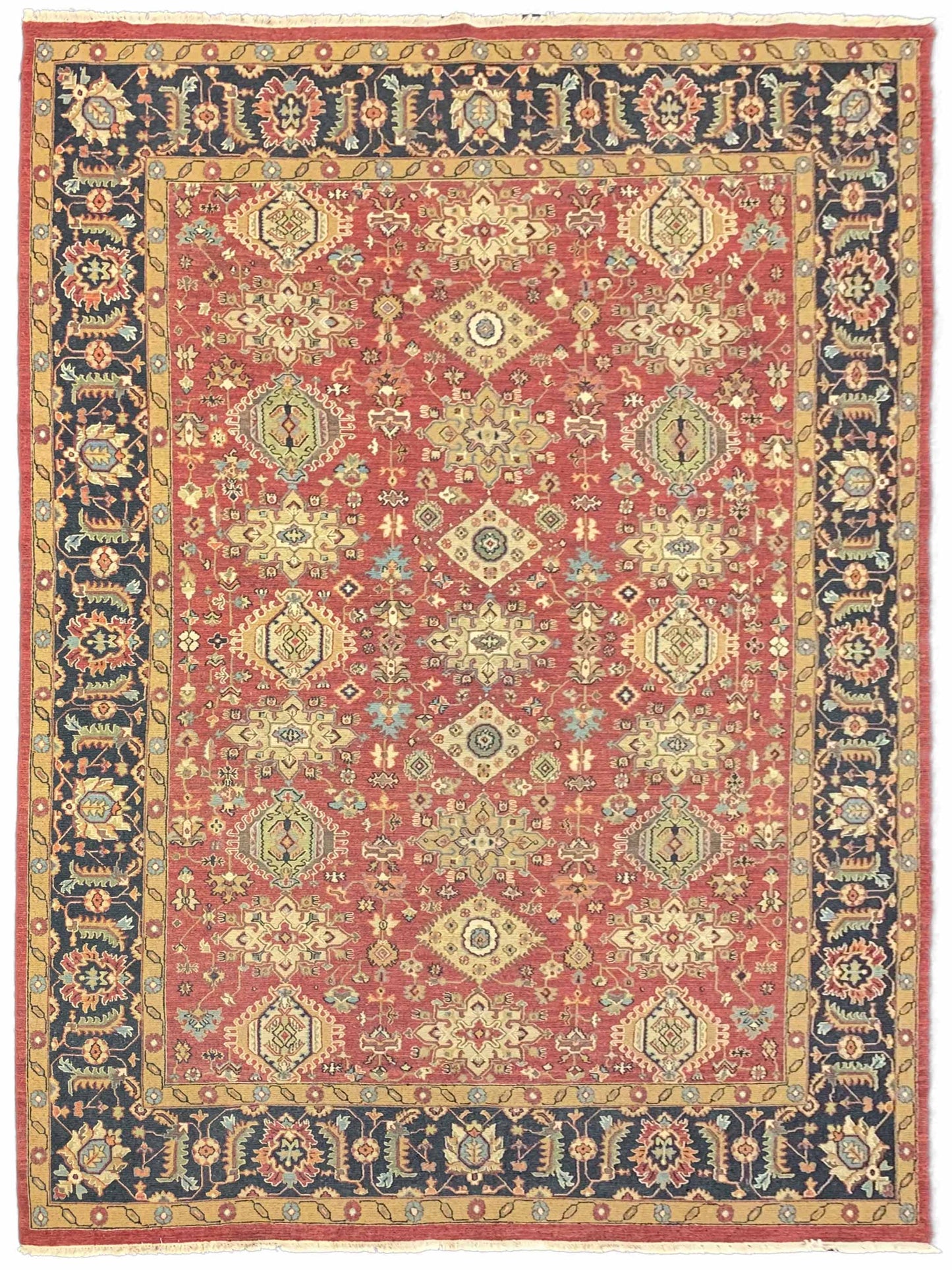 Artisan Sandra Red Black Traditional Knotted Rug - Rugs - Artisan - Atlanta Designer Rugs