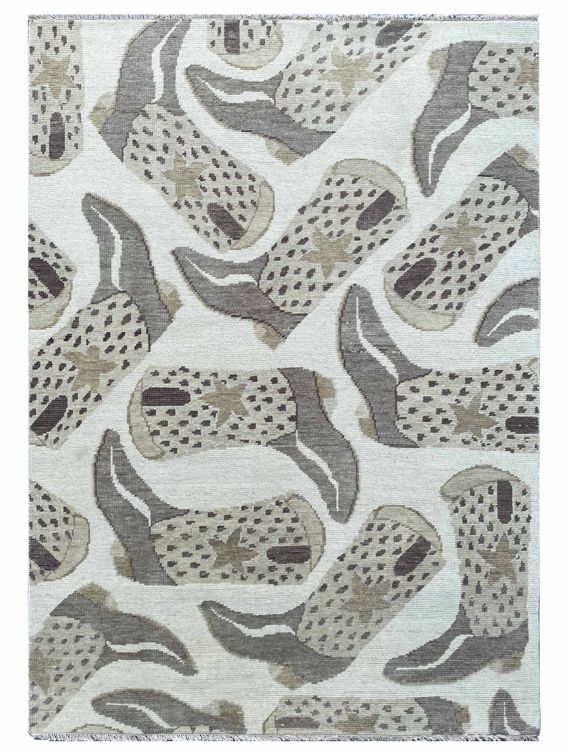 Artisan Blossom FB-557 Beige Modern Knotted Rug