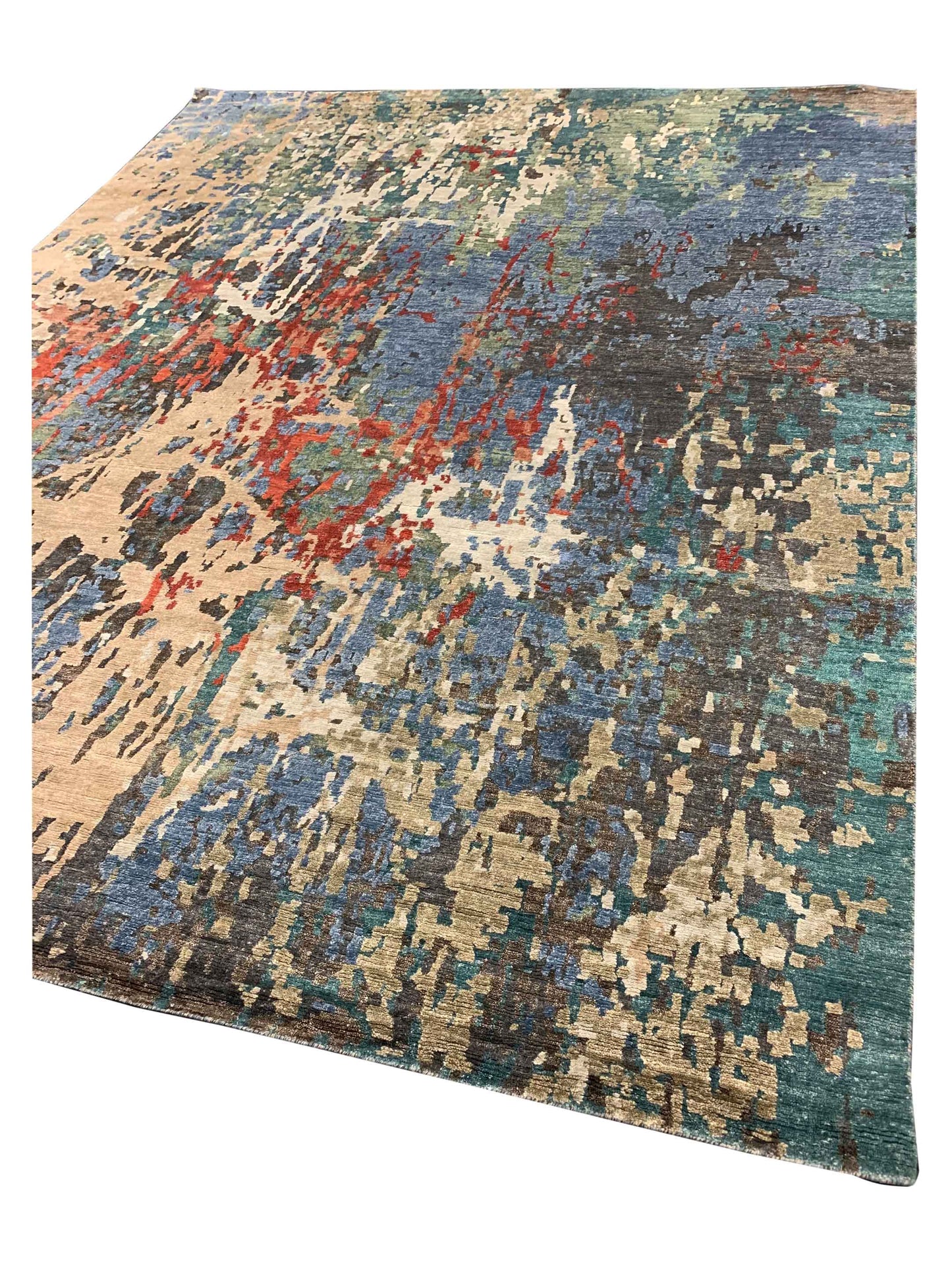 Artisan Toni Green Contemporary Handmade Rug - Rugs - Artisan - Atlanta Designer Rugs