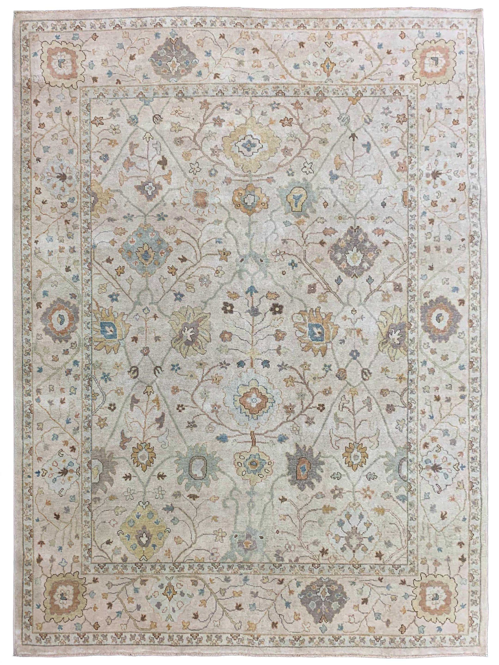 Artisan Julie Beige Beige Transitional Knotted Rug - Rugs - Artisan - Atlanta Designer Rugs