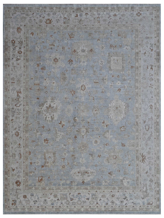 Artisan Julie ZE-680 Lt.Blue Traditional Knotted Rug