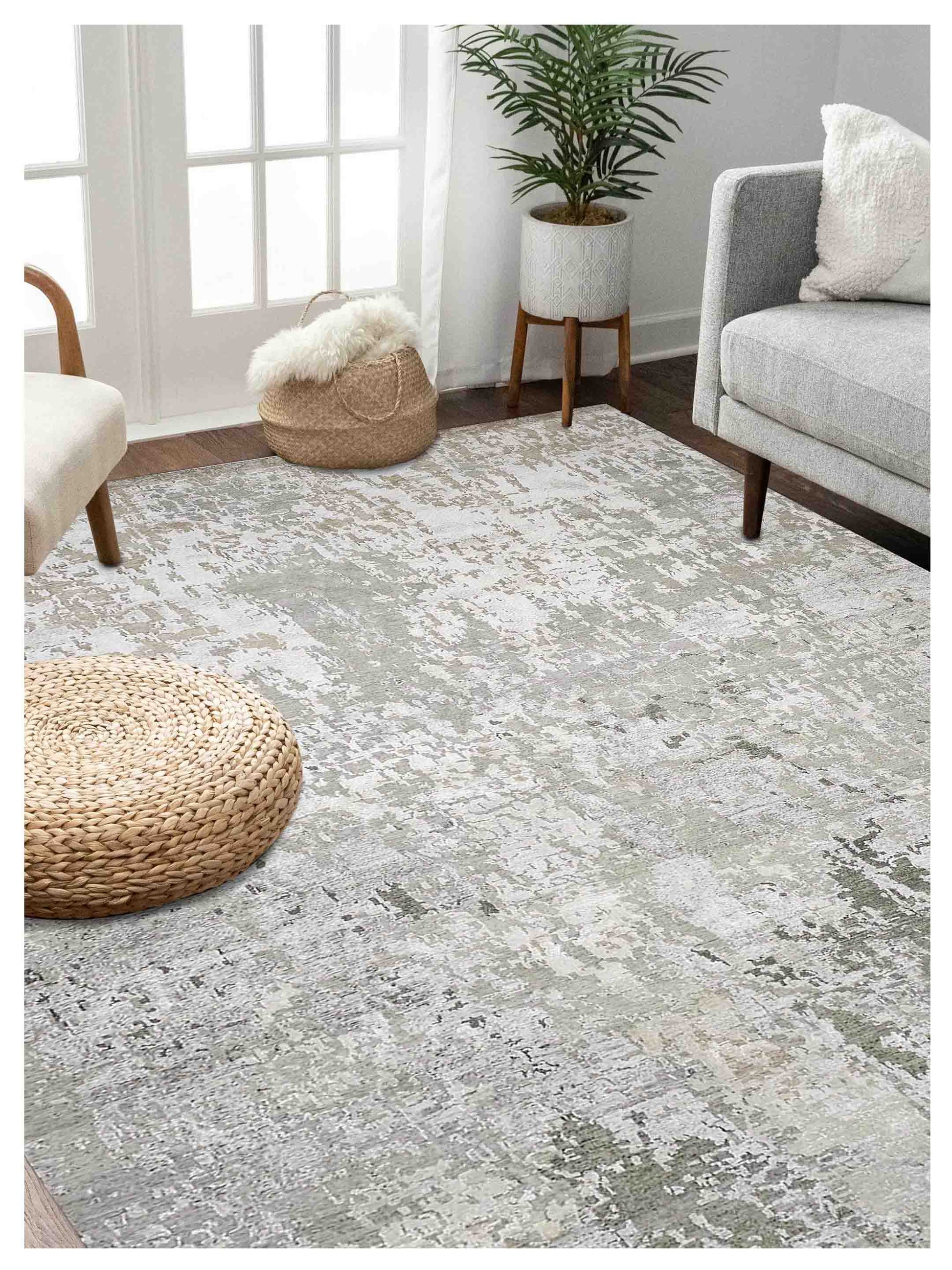 Artisan Tawny Grey Transitional Knotted Rug - Rugs - Artisan - Atlanta Designer Rugs