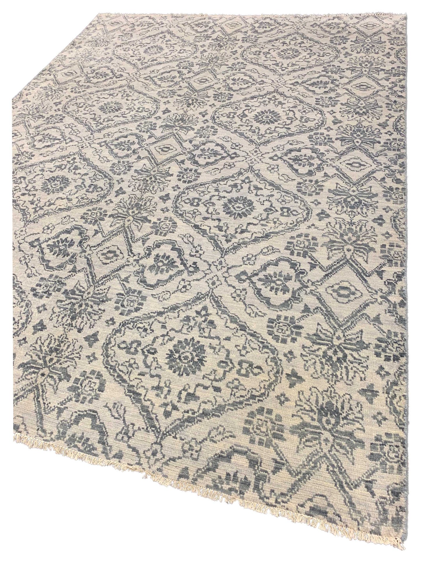 Artisan Amanda Silver Transitional Knotted Rug - Rugs - Artisan - Atlanta Designer Rugs